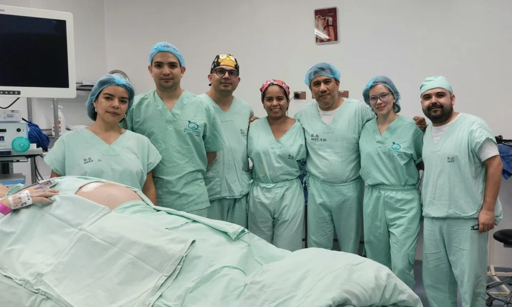 Hito médico en el Eje Cafetero: el Hospital San Jorge realizó su primera cirugía de láser placentario en gemelos y le salva la vida de dos bebés