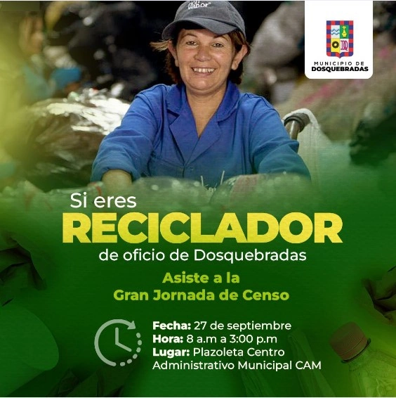 El Alcalde Roberto Jiménez dignifica a los recicladores de oficio de Dosquebradas