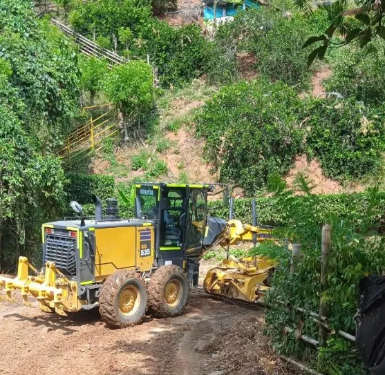 La vía entre Balboa y Totui recibió mantenimiento por parte de la Gobernación