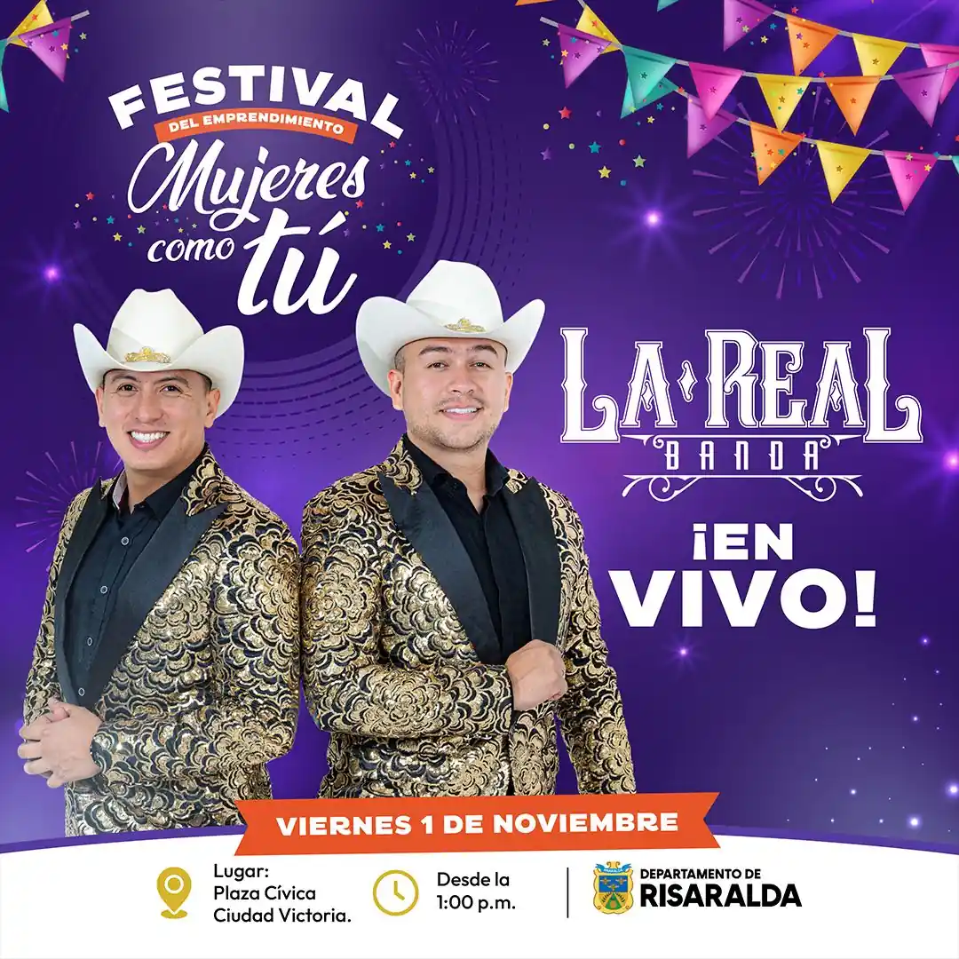La Real Banda estará en el festival de emprendimiento ‘Mujeres como Tú’