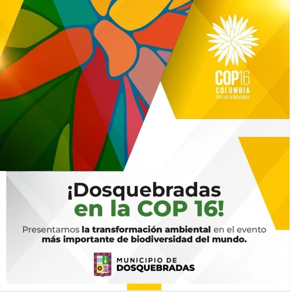 Dosquebradas presenta su transformación ambiental en la COP 16 bajo el liderazgo de Roberto Jiménez Naranjo