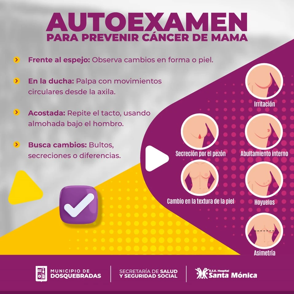 Cómo realizar un autoexamen para prevenir el cáncer de mama