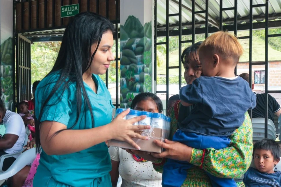 Gobernación de Risaralda entregó suplementos nutricionales en Santa Cecilia