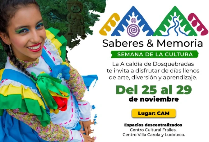 Previo a las Fiestas del Progreso llega la Semana de la Cultura a Dosquebradas