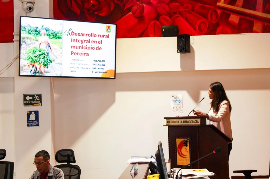 Secretaría de Desarrollo Rural de Pereira presentó ante el Concejo su presupuesto para el 2025