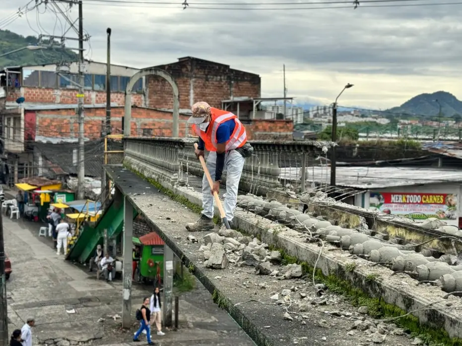 Se transforma el centro de Dosquebradas con la remodelación del sector el Crucero