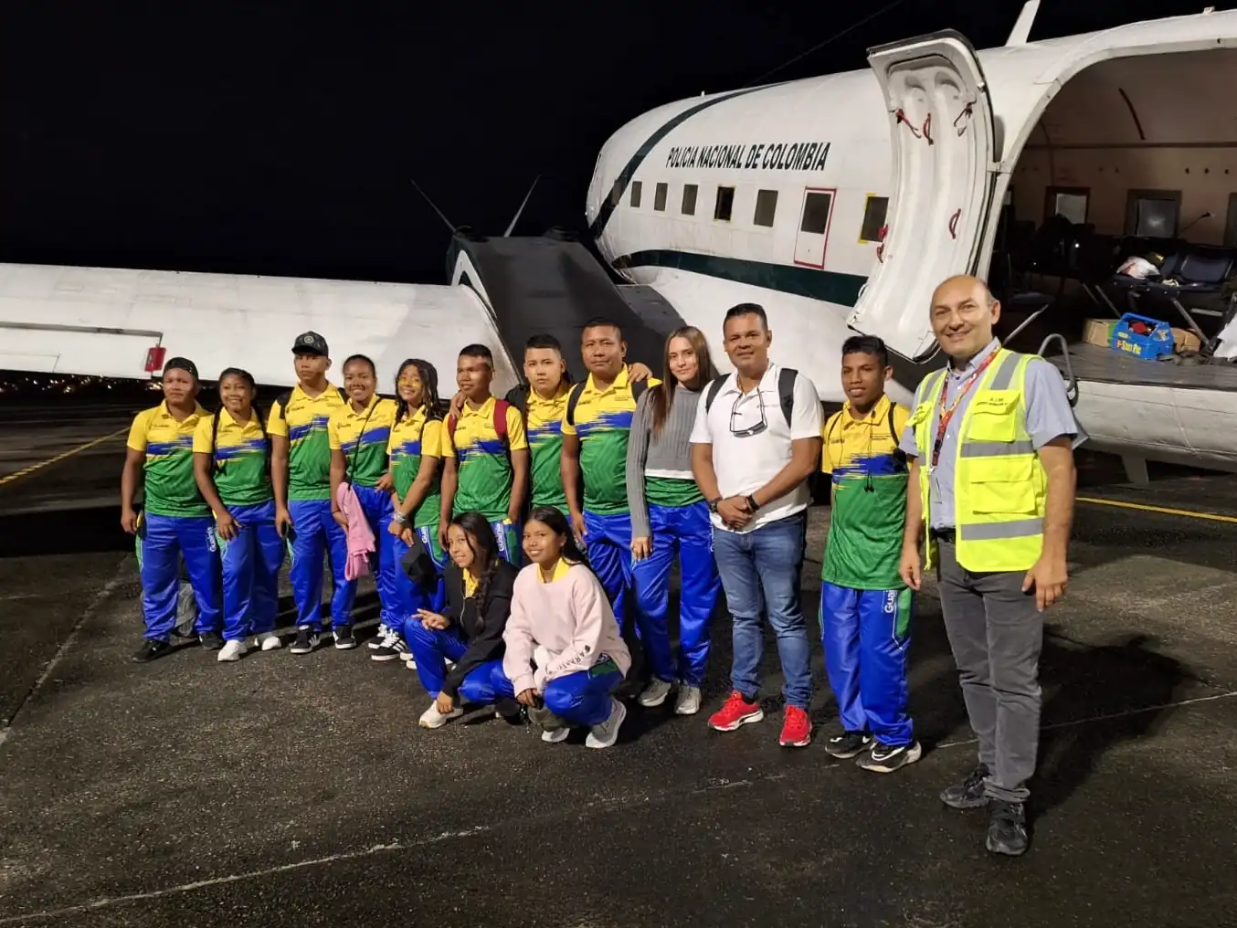 Delegación de Guainía llega a Pereira con apoyo de la Policía Nacional