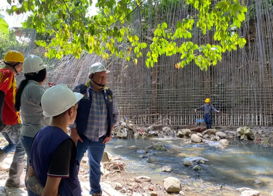 DIGER Pereira realiza seguimiento a los avances en obras de mitigación del riesgo