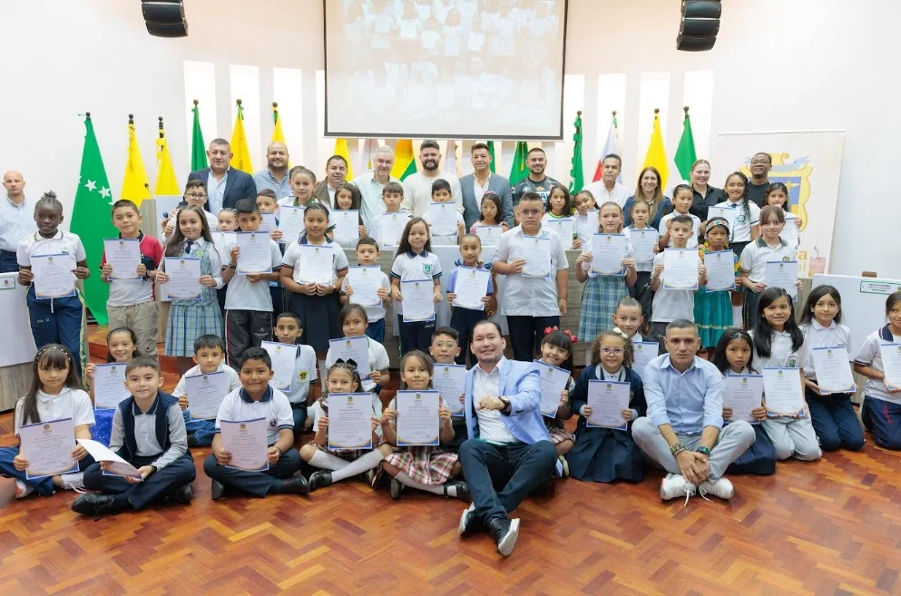 Niños de Básica Primaria en Risaralda fueron exaltados por su rendimiento académico