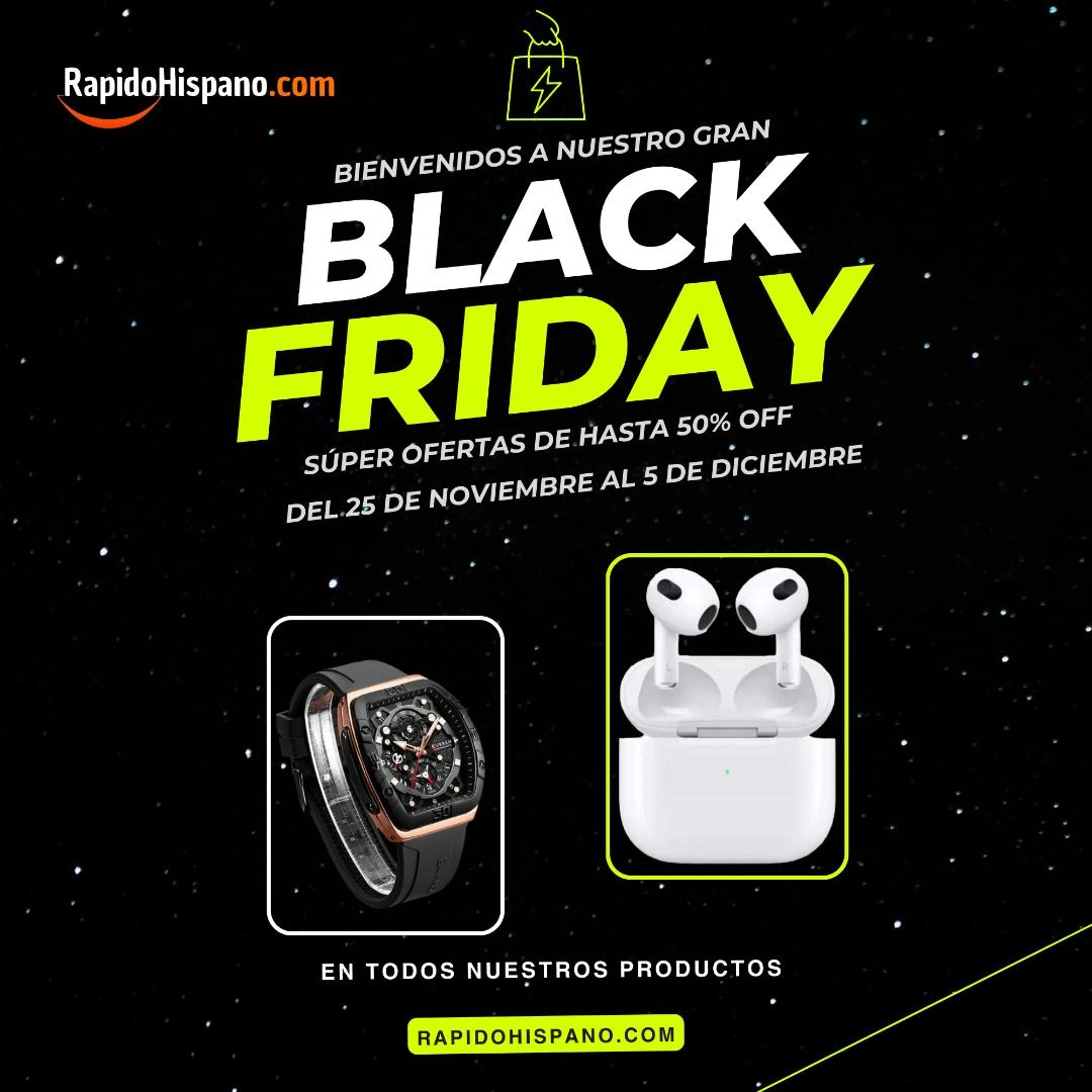 ¡Black Friday en RapidoHispano.com, donde las ofertas son imparables!