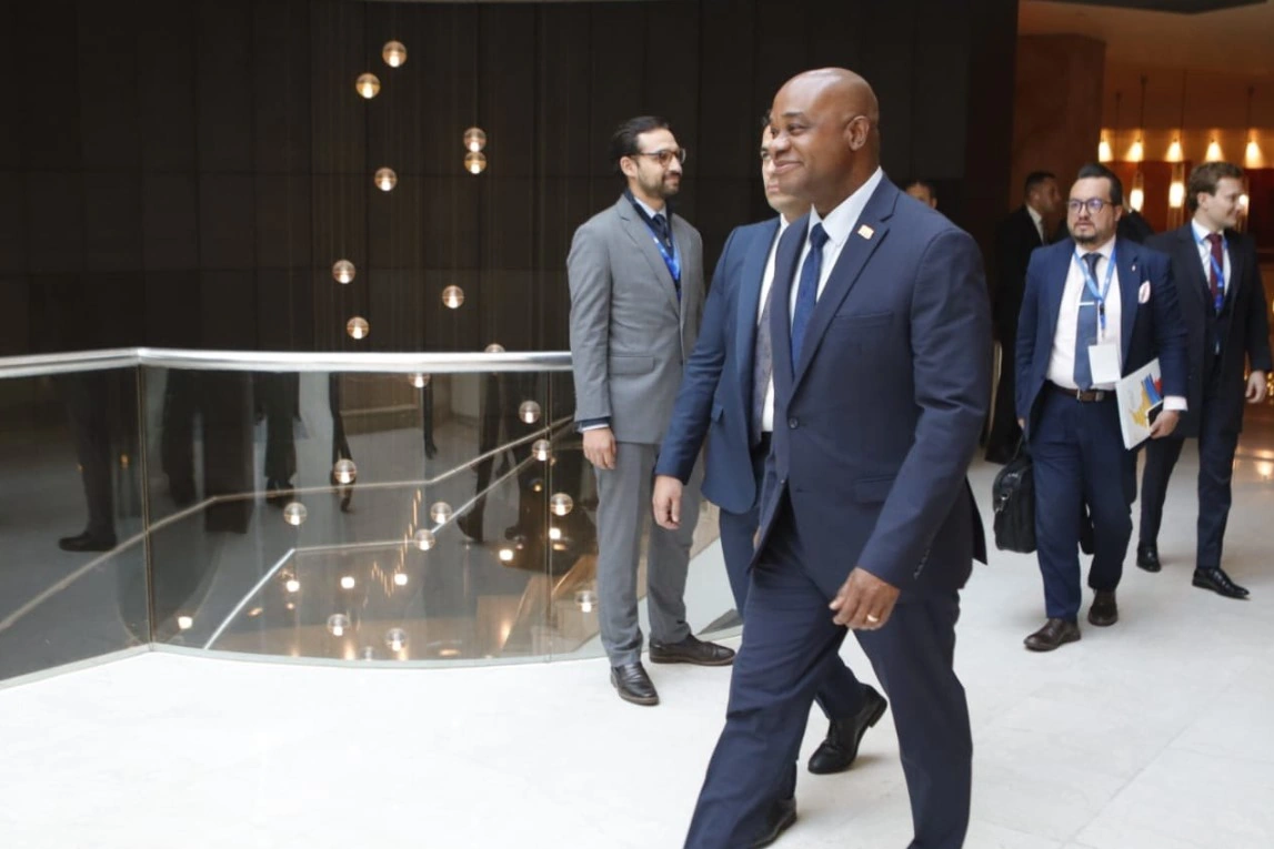 Canciller Luis Gilberto Murillo sostuvo una reunión con el Primer Ministro y Ministro de Relaciones del Estado de Palestina, Mohammad Mustafa