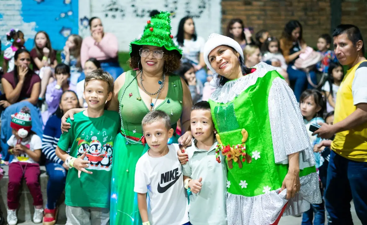 Más de 2.000 niños de Villasantana con sus familias, participaron de la Novena realizada por la Alcaldía de Pereira