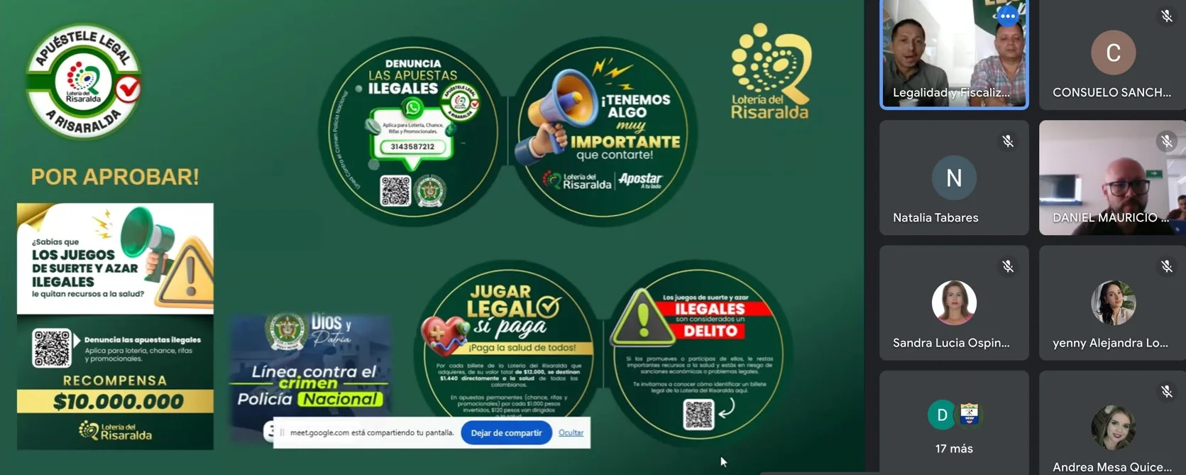 Lotería del Risaralda consolidó este año el programa de legalidad en juegos de suerte y azar