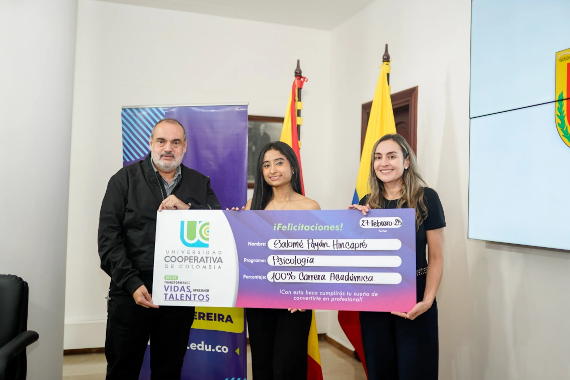 Salomé cumple su sueño de estudiar sicología, gracias a una beca gestionada por la Alcaldía de Pereira