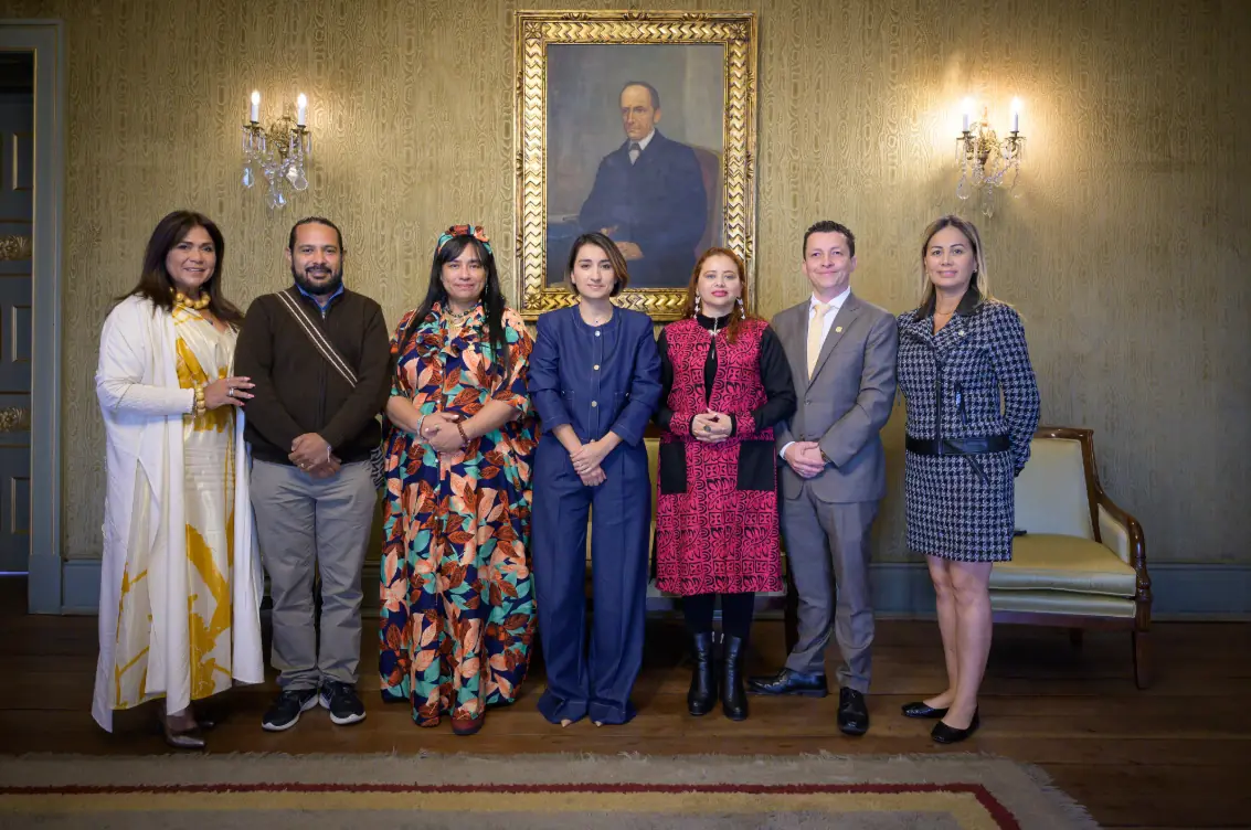 Canciller Laura Sarabia se reunió con miembros de la comisión segunda de la Cámara de representantes