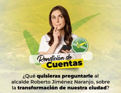 Alcalde Roberto Jiménez rendirá cuentas sobre la transformación de Dosquebradas