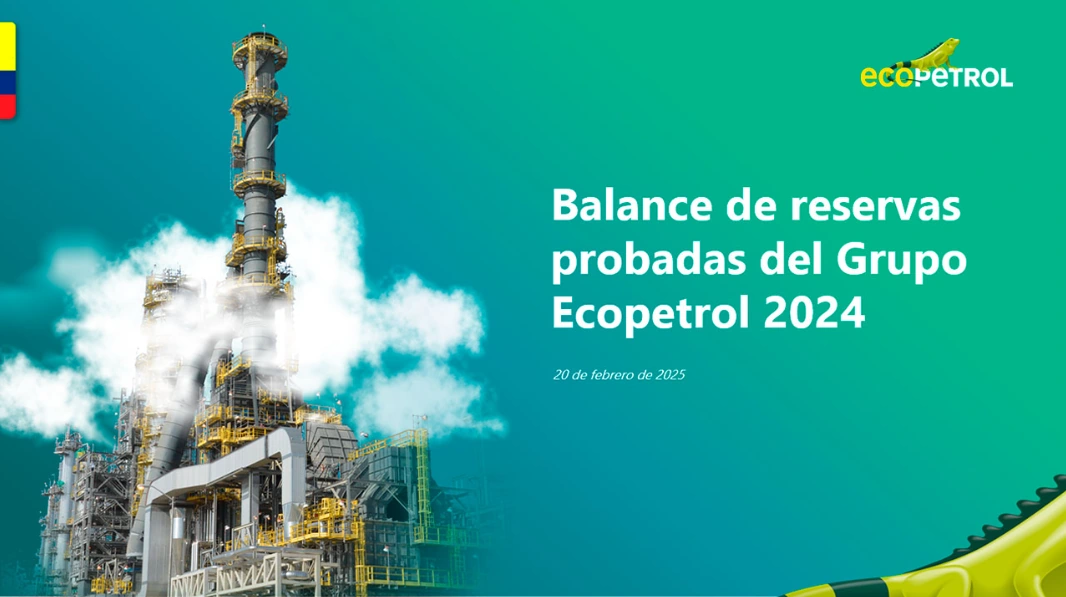 Ecopetrol tiene reservas probadas de 1.893 millones de barriles de crudo, que alcanzan para 7,6 años