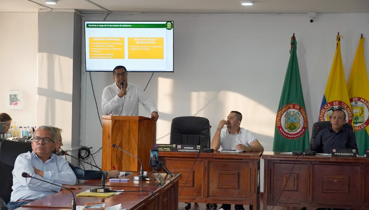 Gobernación de Risaralda presenta estrategias de seguridad para Marsella ante su Concejo municipal