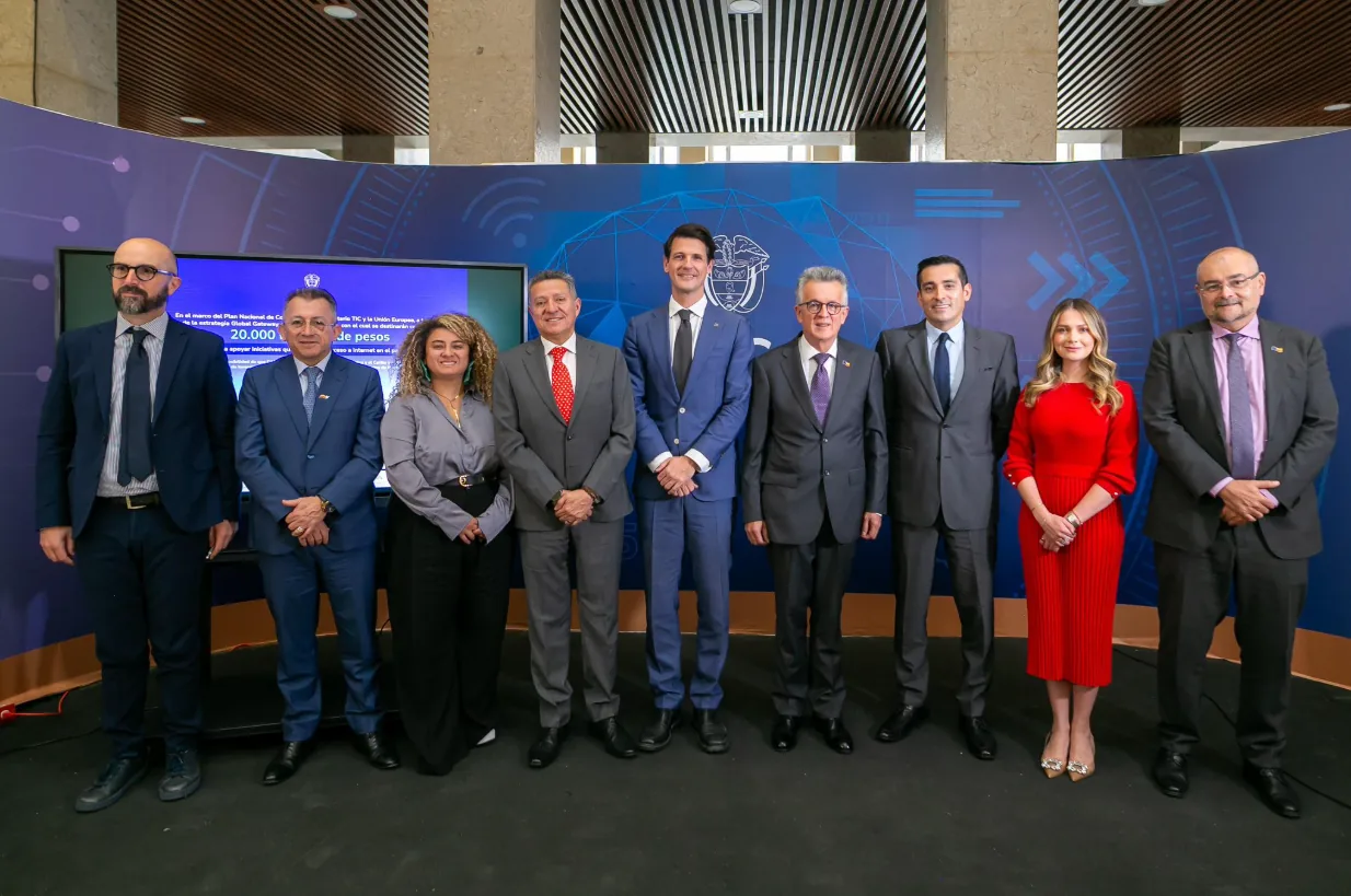 Ministerio TIC, Unión Europea y CAF firman acuerdo de cooperación para fortalecer la conectividad en Colombia