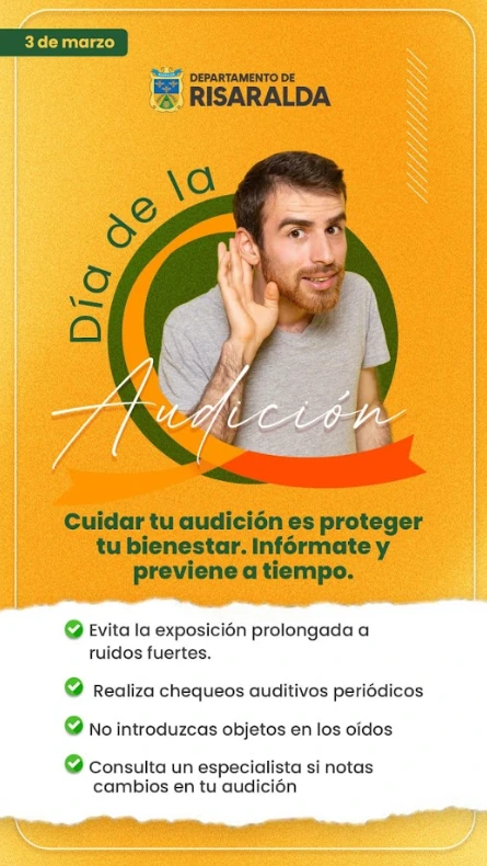 Gobernación de Risaralda ofrece recomendaciones en el marco del Día de la Audición