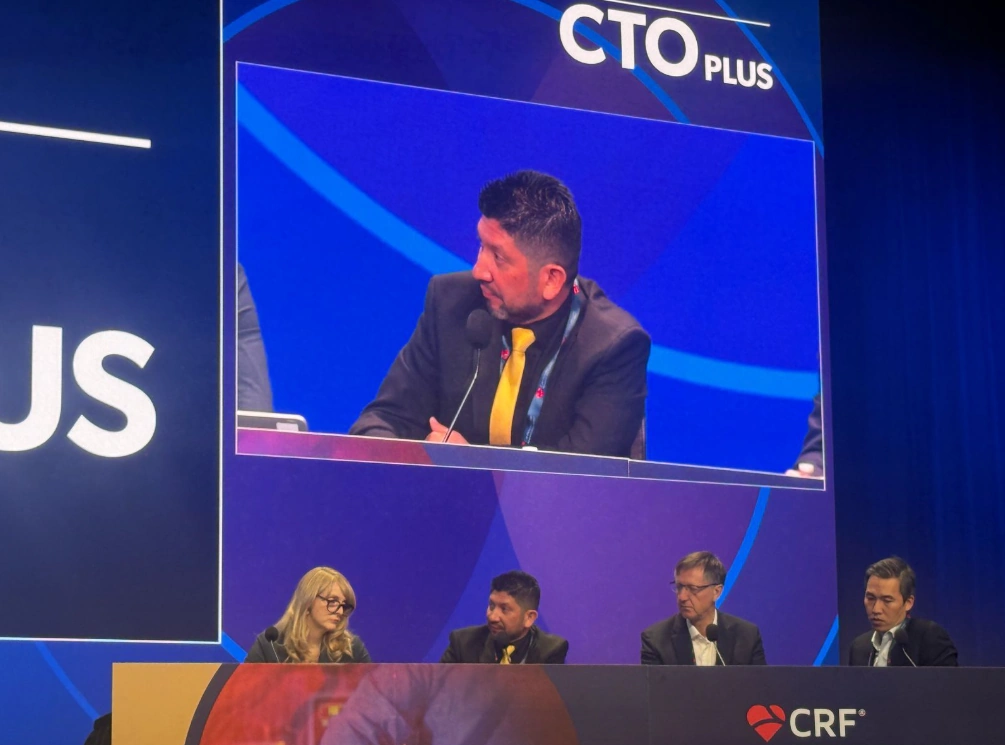 El Dr. Franklin Leonardo Hanna, cardiólogo hemodinamista de la Clínica Comfamiliar, participó en CTO Plus 2025 en Nueva York