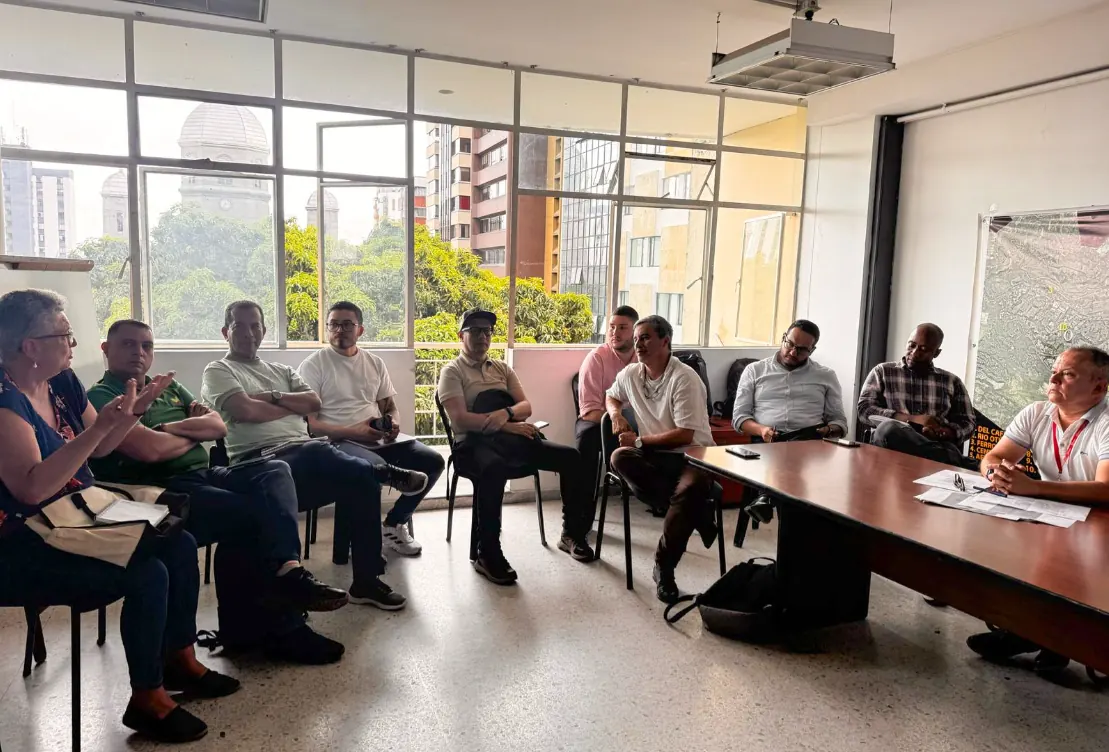 Diger Pereira acompañó mesa de trabajo en la vereda Nueva Siria