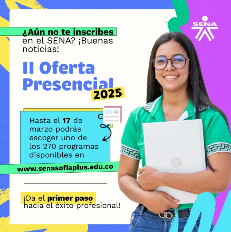 El SENA Amplió inscripciones hasta el 17 de marzo para la Segunda Oferta de Formación Presencial