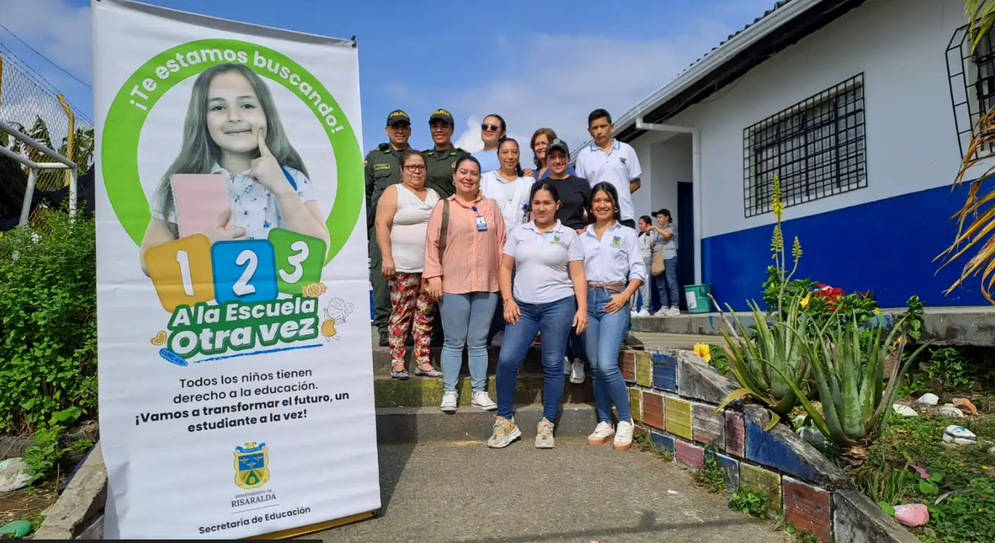 En Peralonso la Gobernación de Risaralda busca a los niños para que regresen a los salones de clase