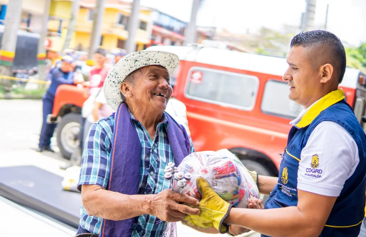 Gobernación entregó ayuda humanitaria a 59 familias de Quinchía damnificadas por vendaval
