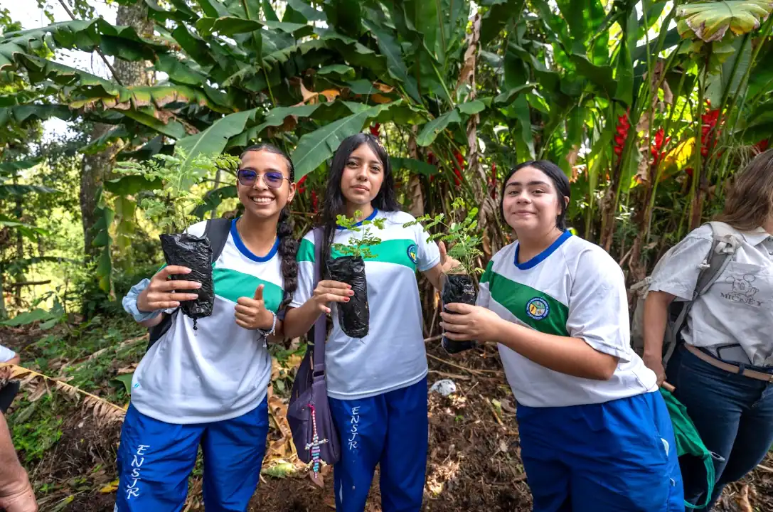 Con estudiantes de Pereira, Gobernación de Risaralda conmemoró el Día del Árbol