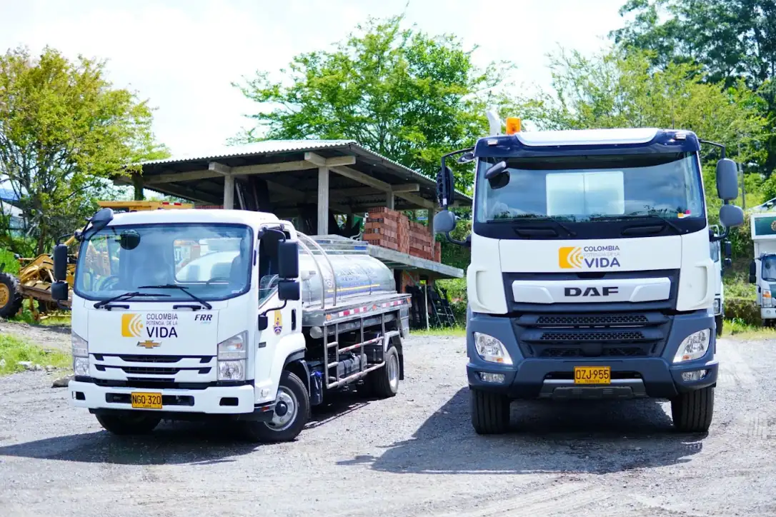 Risaralda se fortalece con dos vehículos cisterna para atender emergencias en los 14 municipios