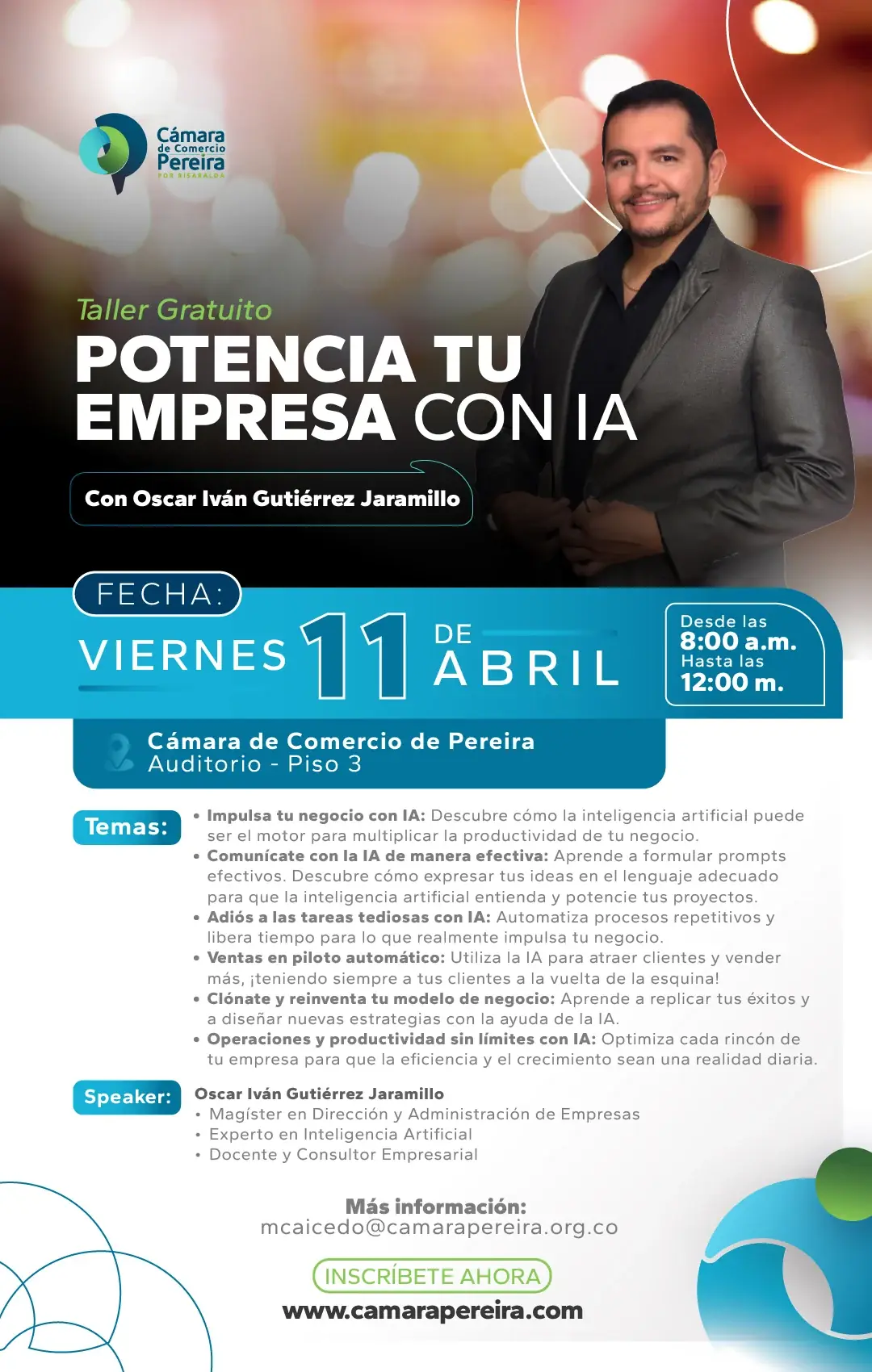 POTENCIA TU EMPRESA CON IA: TALLER PRÁCTICO PARA AUMENTAR LA PRODUCTIVIDAD