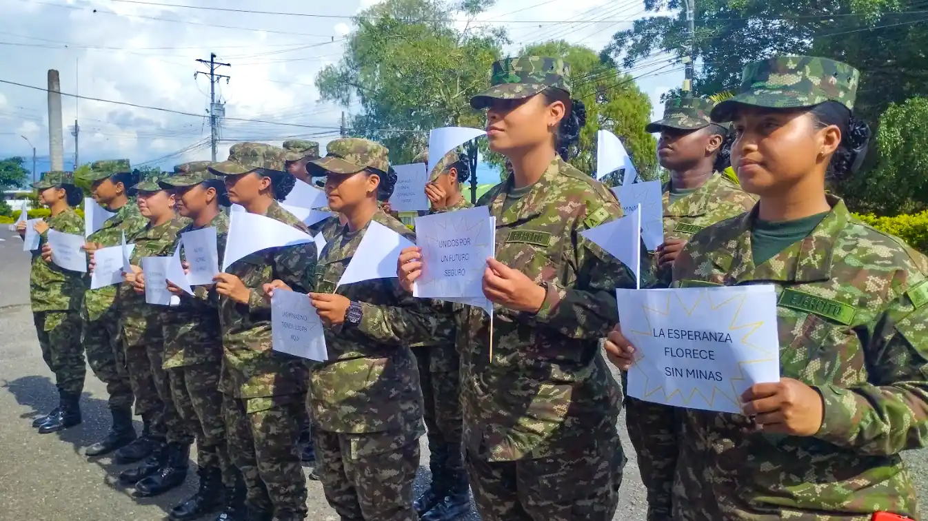 Batallón San Mateo conmemoró el Día de Sensibilización Contra las Minas Antipersonales