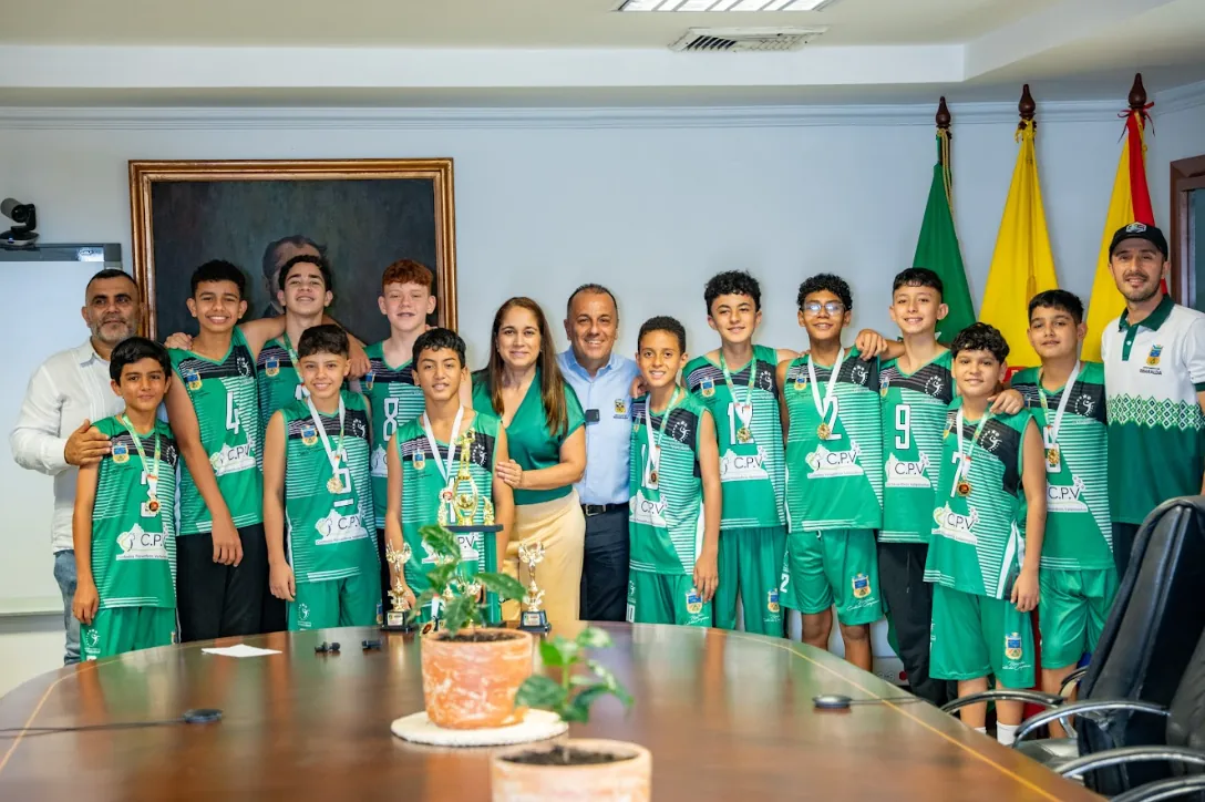 Campeones nacionales de voleibol recibieron incentivos económicos por parte de la Gobernación