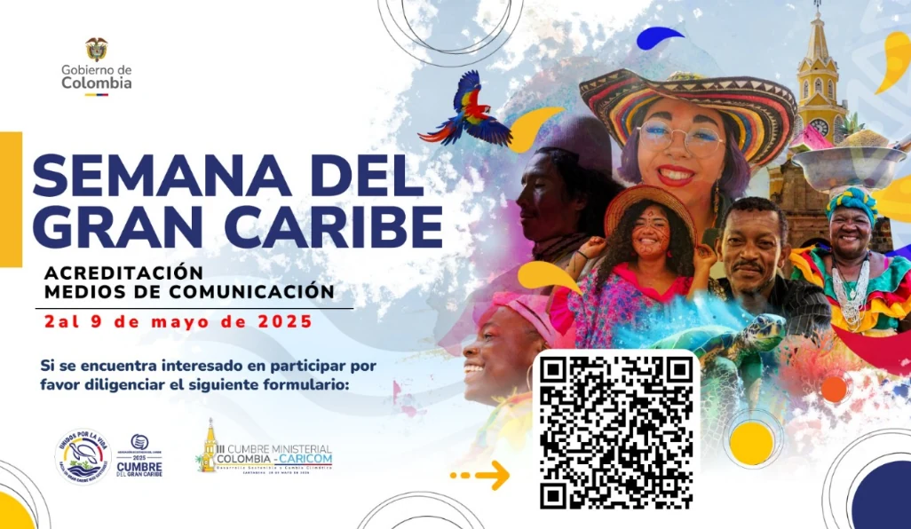 Colombia abre inscripciones para periodistas que deseen cubrir la Semana del Gran Caribe en Cartagena y Montería