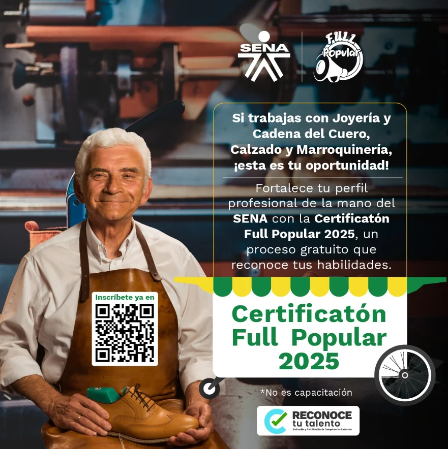 ¿Trabajas en la economía popular? El SENA te invita a certificar tus conocimientos adquiridos de forma empírica