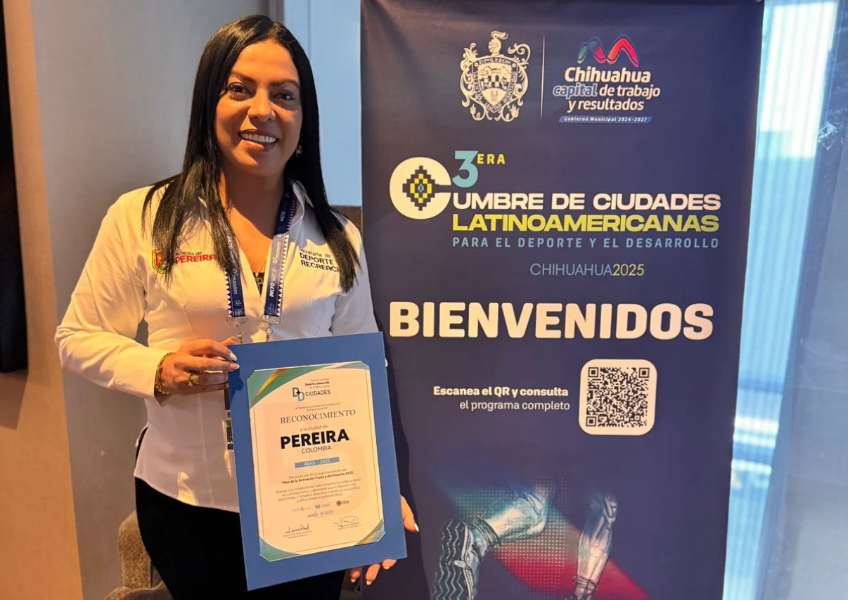 Pereira fue reconocida internacionalmente por su participación en el Mes de la Activación Física y el Deporte 2025