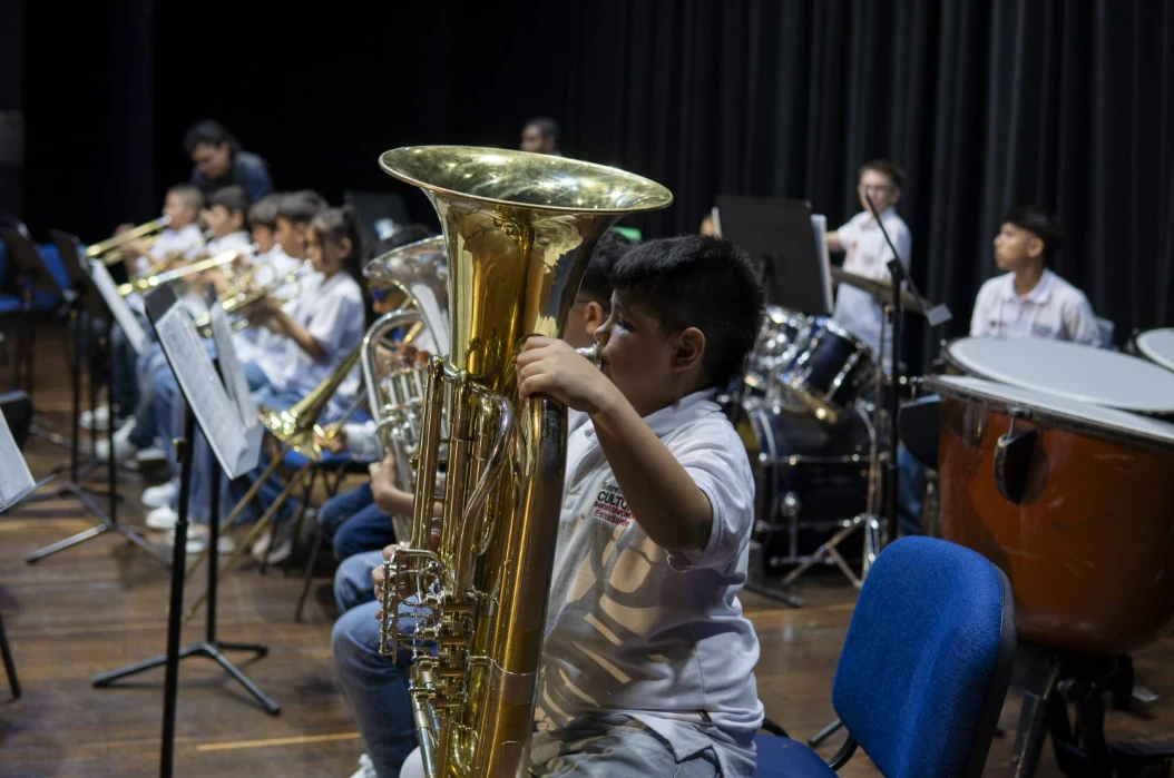Muestra de Clausura de las Bandas Sinfónicas Inicial e Intermedia resaltó la labor formativa de la Secretaría de Cultura de Pereira
