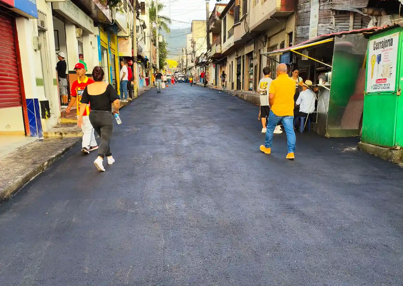 Avanzan las obras en El Crucero, para continuar con la transformación del centro de Dosquebradas