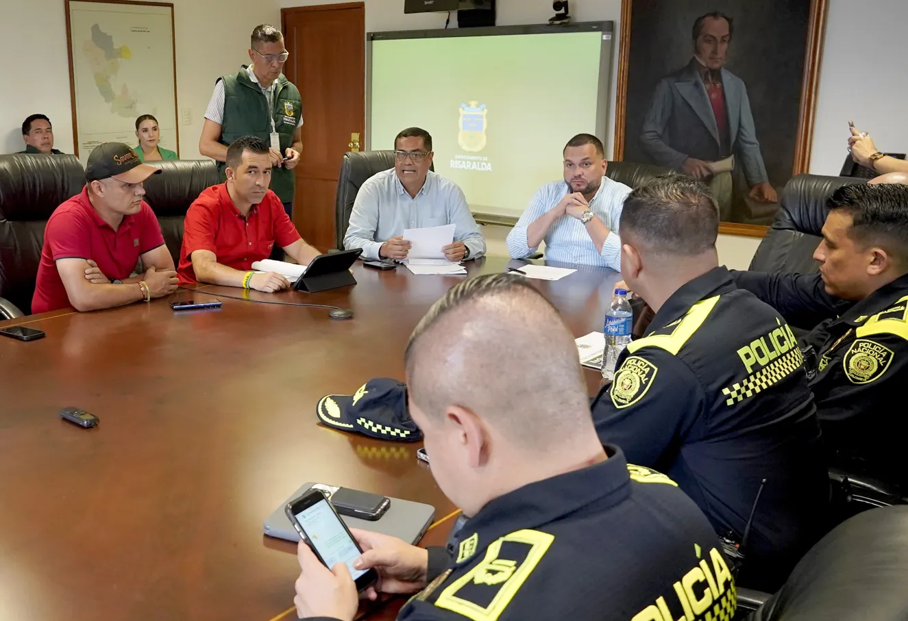 Gobernación de Risaralda y fuerza pública refuerzan acciones para garantizar la seguridad en el departamento