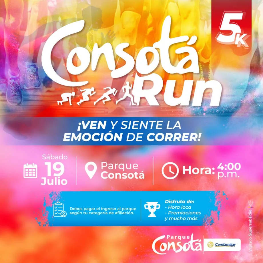 Consotá Run: vive la emoción de correr bajo las estrellas.