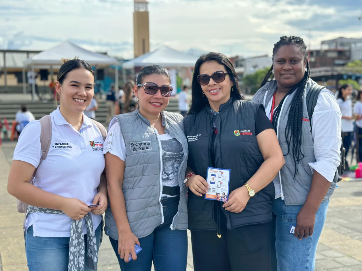 Pereira conmemora el Día Mundial contra la Trata de Personas con acciones de prevención en el Parque Guadalupe Zapata