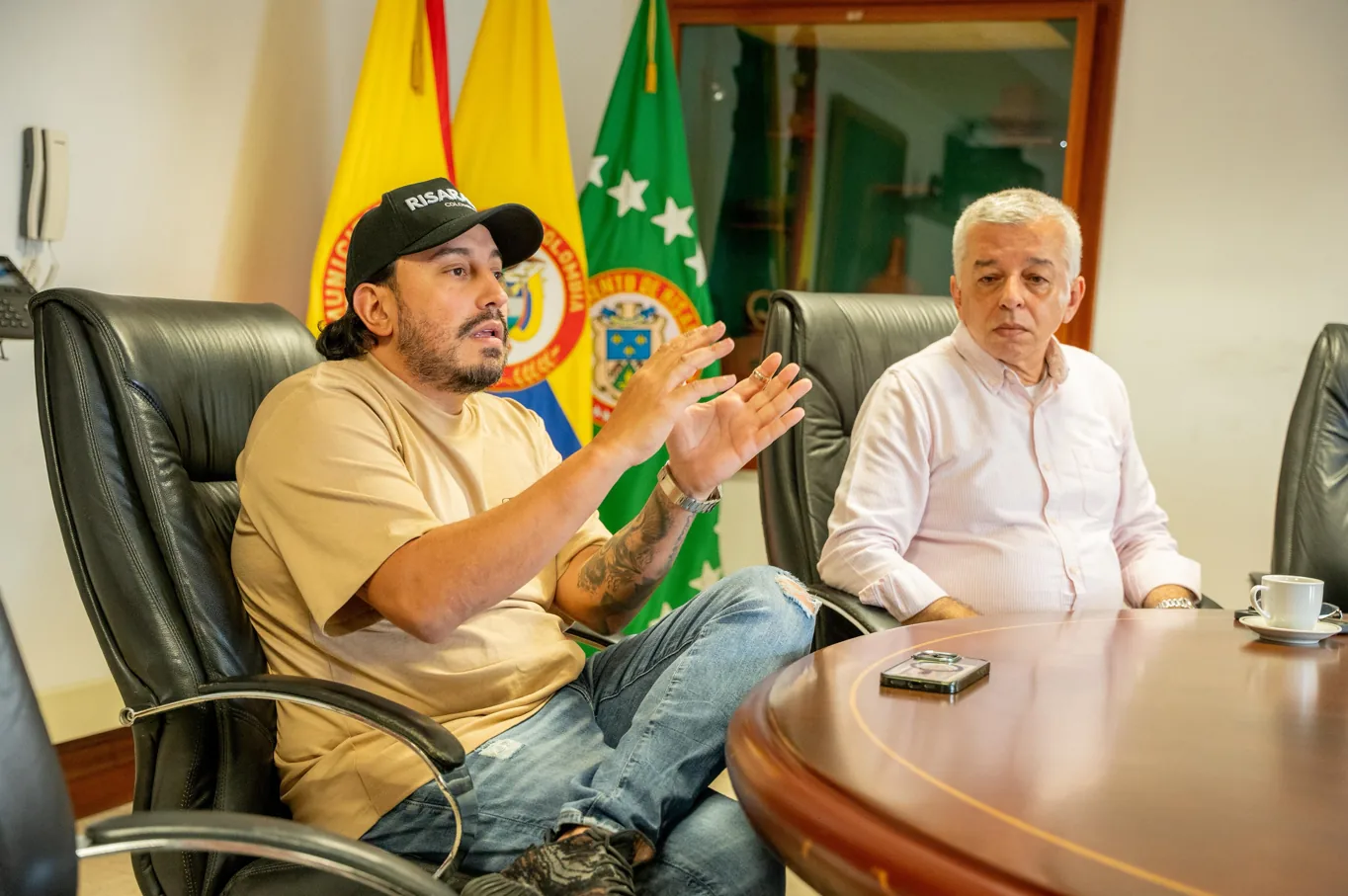 Gobernador socializó importante obra vial en la vereda El Español de Santa Rosa de Cabal