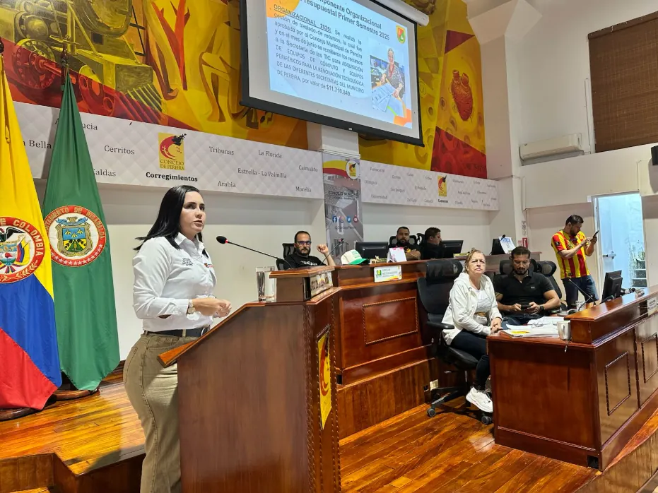Dirección de Control Disciplinario Interno de Instrucción de Pereira, presentó su informe de gestión del 2024 y 2025, ante el Concejo Municipal