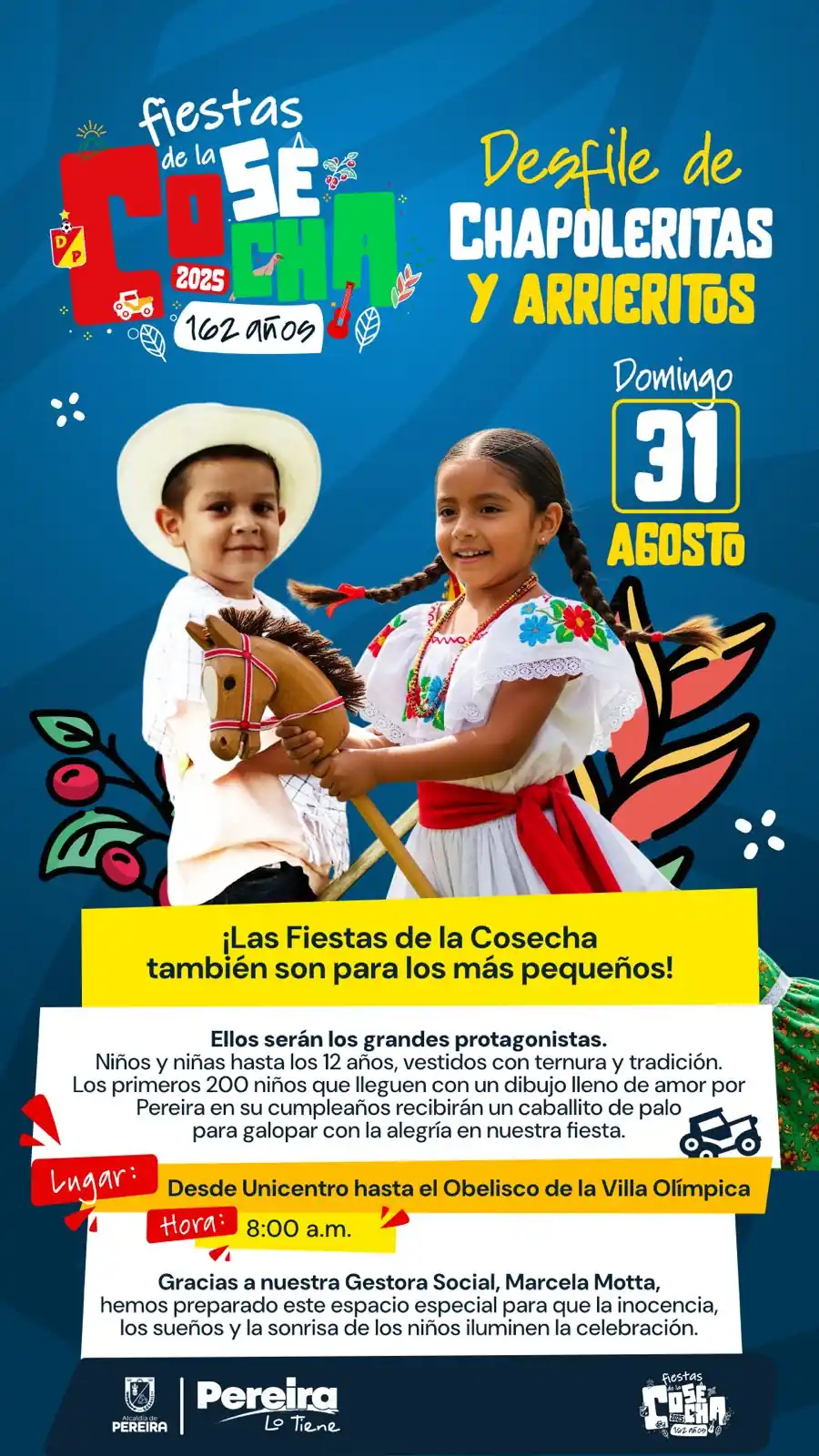 Desfile de Chapoleritas y Arrieritos domingo 31 de agosto