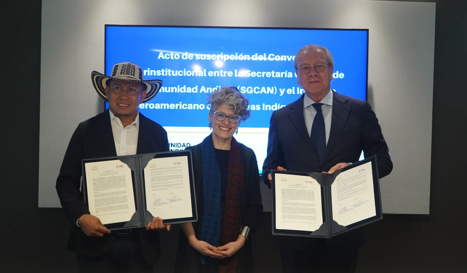 Colombia lideró la firma de memorando de entendimiento entre la Secretaría General de la Comunidad Andina y el IIALI