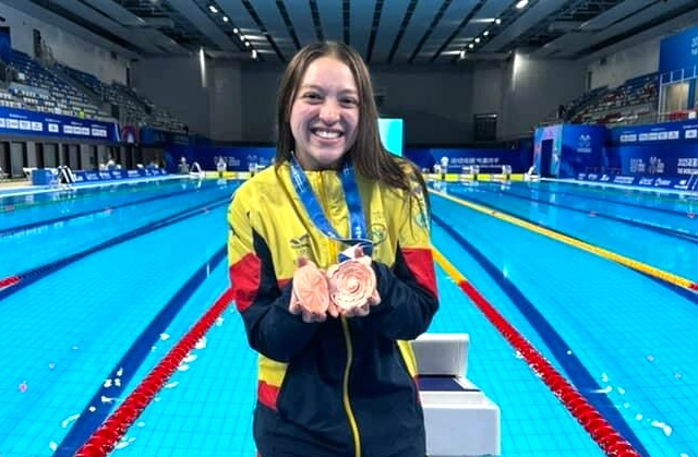La natación con aletas le dio las tres primeras medallas a Colombia en los Juegos Mundiales