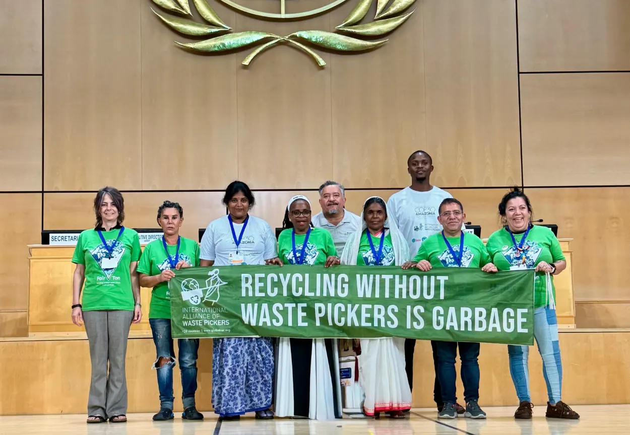 El rol de los recicladores, clave para un tratado global contra la polución por plásticos