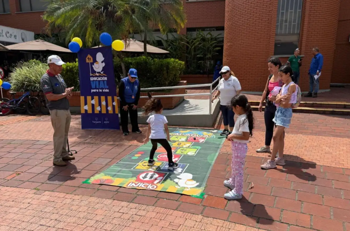 Con juegos y actividades lúdicas, niños de Dosquebradas aprenden seguridad vial