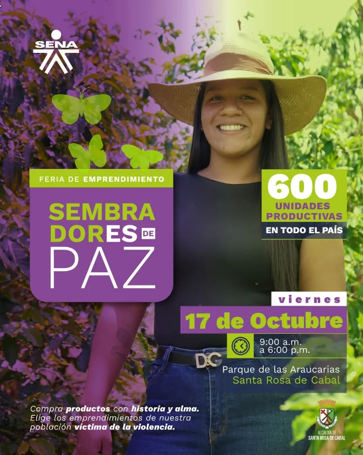 ¡Regresa este viernes 17 de octubre la feria Sembradores de Paz!
